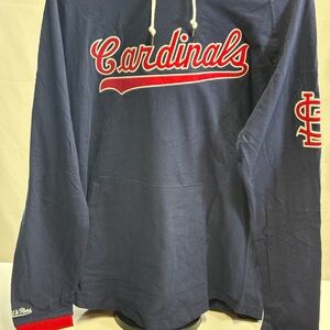 Mitchell & Ness St. Louis Cardinals Navy Hoodie